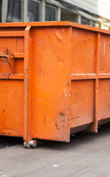 Orange Dumpster